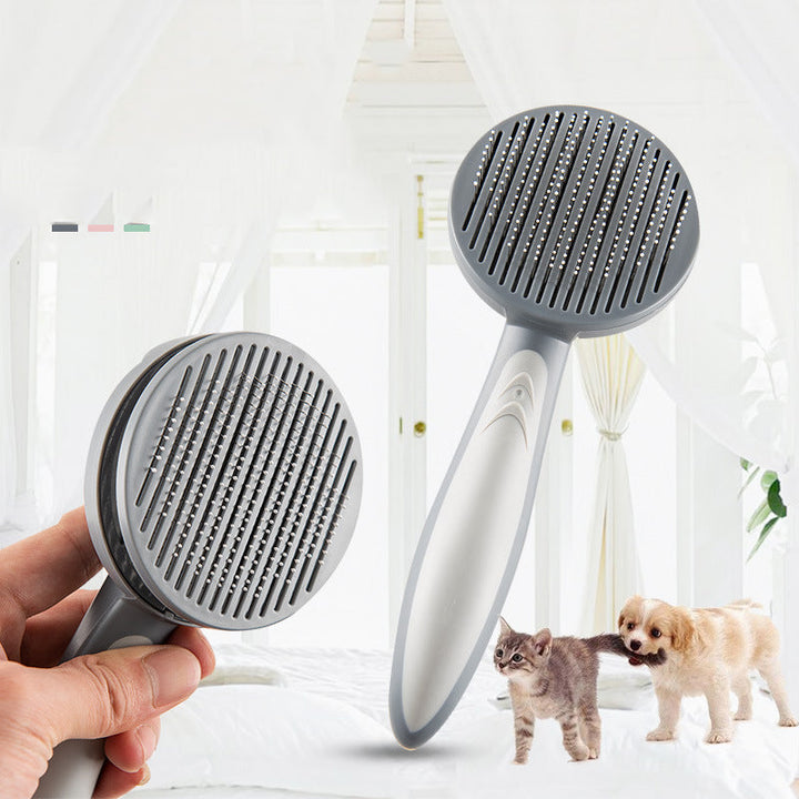 Pet Slicker Grooming Brush Easy Clean Deshedding Comb Tool