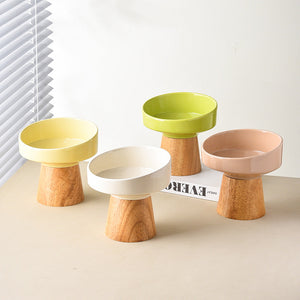 Elevate Your Pet's Dining Experience with Our Ceramic Elevated Pet Food and Water Bowl Dish